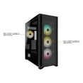 thumbnail image 2 of Corsair iCUE 7000X RGB Full-Tower Case - Full-tower - Black - Tempered Glass, Steel, Plastic - 10 x Bay - 0 - ATX, Mini ITX, Micro ATX, EATX Motherboard Supported - 12 x Fan(s) Supported - 4 x Inte..., 2 of 20