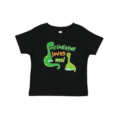 

Inktastic My Godfather Loves Me Godson Dinosaur Gift Baby Boy T-Shirt