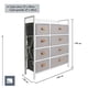 thumbnail image 3 of Comoda Cajonera Madera 8 Cajones De Tela Mueble Organizador blanco, 3 of 3