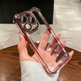 thumbnail image 1 of Luxury Transparent Shockproof Phone Case For iPhone 15 14 13 12 11 Pro Max Plus With Lens Protector Electroplate Bumper Cover, 1 of 7