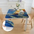 thumbnail image 2 of Multicolor Tablecloth Landscape Simulate Oil Paintingtable Cover for Christmas Parties, 2 of 8