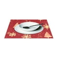 thumbnail image 3 of Ryvnso Placemats Set of 4 Christmas Tree Print Dining Mats Heat-Resistant Non-Slip Washable Table Mat, 3 of 8
