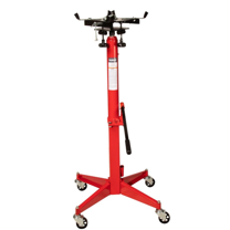 Sunex Tools 700 lb. HD Telescopic Transmission Jack with Universal Saddle and Swivel Casters