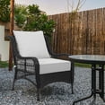 thumbnail image 4 of BPS 24x24x5 inch Outdoor Deep Seat Cushion, Water-Resistant Patio Furniture Cushions for Outdoor Chairs, Sofa, Couch, 2-Piece, Light Gray, 4 of 8