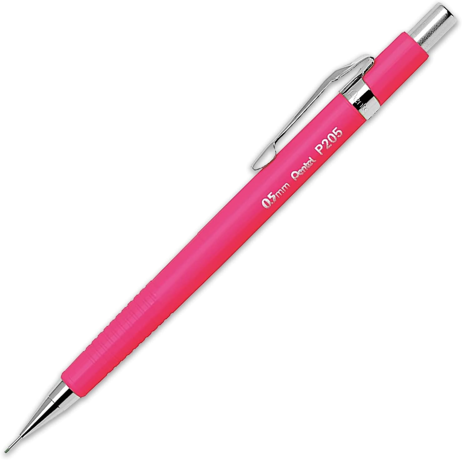 Pentel P205 Series Mechanical Automatic Pencils - 0.5mm - Fluorescent Bright Set - Pack of 4