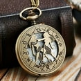 thumbnail image 3 of 12 Montres de Poche constellations Collier Créatif Montres de Poche Rétro Cadeaux de Vacances Pas Chers Aquarius_4, 3 of 6
