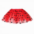 thumbnail image 2 of Godom Toddler Princess Tutu Skirt 2T-8T Cute Party Dance Net Yarn Sequins Polka Dot Tulle Skirt,Red, 2 of 3