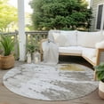 thumbnail image 6 of Addison Rugs Chantille Indoor/Outdoor Transitional Spiral Taupe Washable Round Rug, 8' x 8', 6 of 6
