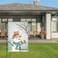 thumbnail image 3 of Amhnf Snowman With Birds And Red Berries Garden Flag For Home Outdoor Garden Yard Decor 12x18 inch, 3 of 5