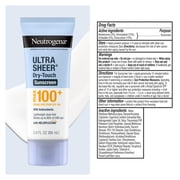 Neutrogena Ultra Sheer Dry-Touch SPF 100 Sunscreen Lotion, 3 fl. oz