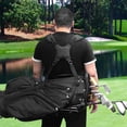 thumbnail image 3 of kurtrusly Double Épaule Sac de Golf Sangle Rembourré Sac à Dos Réutilisable Réglable Sacs de Transport Épais Sangles Confortables Sport Remplaçable Noir, 3 of 5