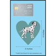 thumbnail image 6 of 4in x 4in Dalmatian Heart Bumper Sticker Vinyl Cup Decal Vehicle Stickers, 6 of 7