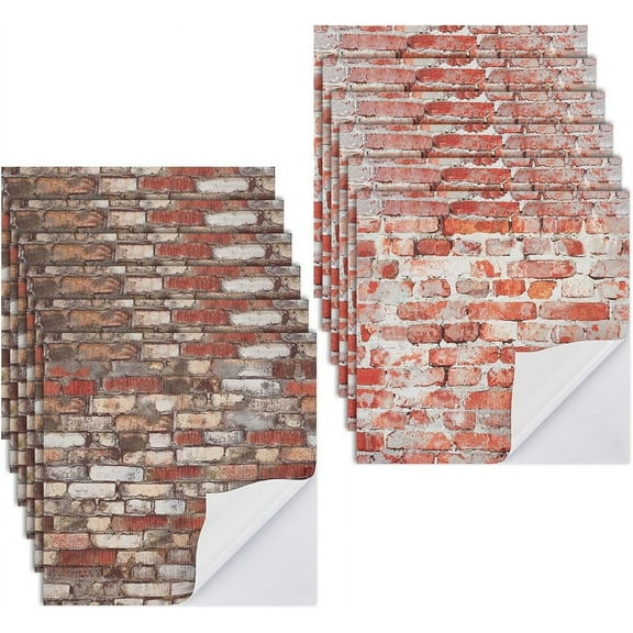 12Pcs Self-Adhesive Wallpaper for Dollhouses 2 Colors Miniature Dollhouse Wallpaper and Flooring Peel and Stick Miniature Dollhouse Accessories Mini Lovely Wall Paper 3.9 x 3.9 Inch