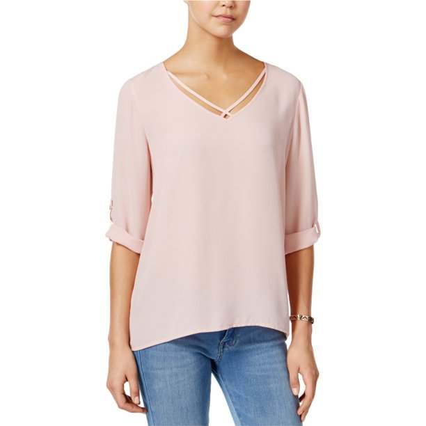 Hippie Rose - Blusa entrecruzada para mujer, rosa, grande Hippie Rose Pull-over