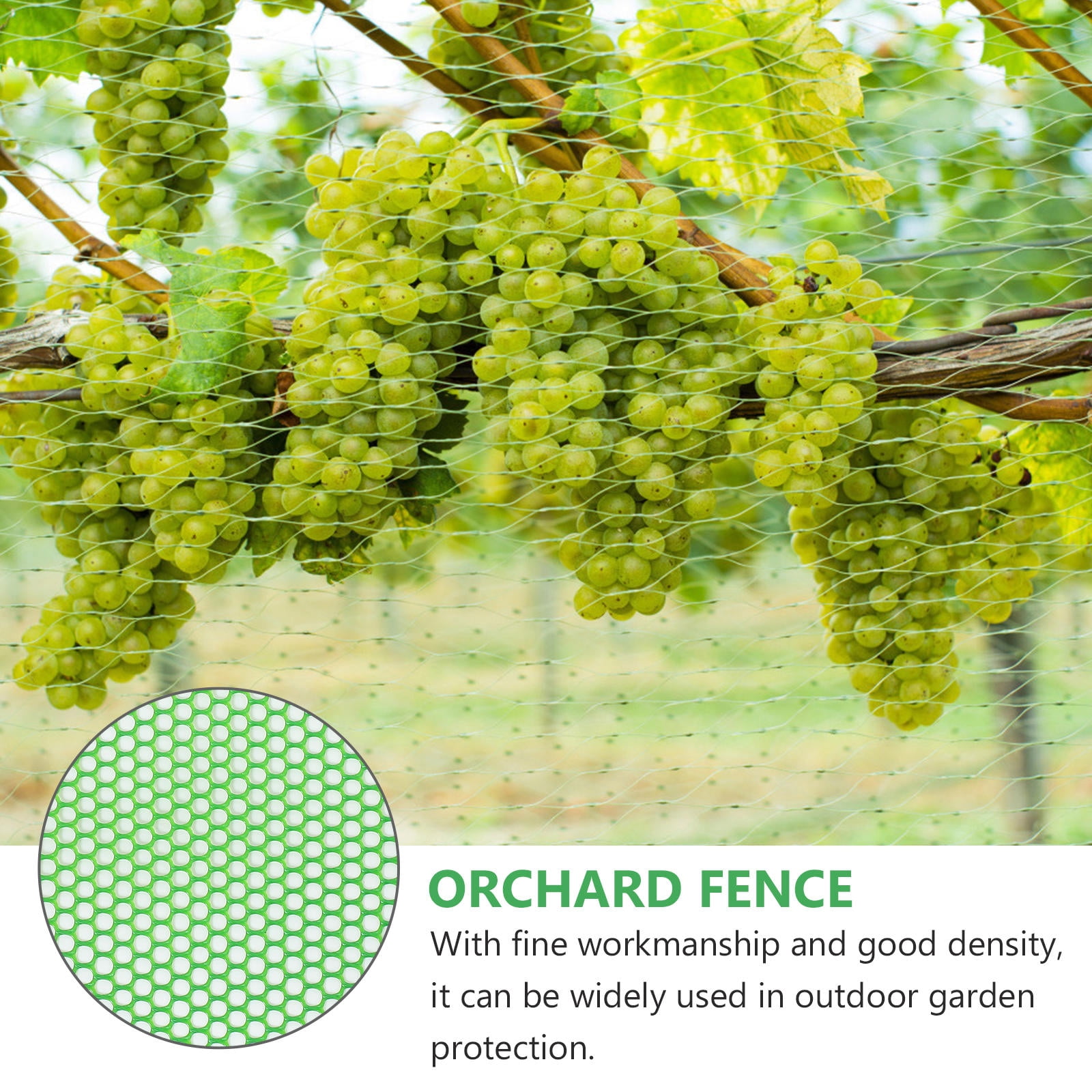 FUEENIRVA Heavy Duty Green Plastic Mesh Netting for Outdoor Garden Fences and Poultry , Weather Resistant Cover
