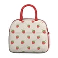 thumbnail image 2 of Lunch Bag Lunch Box for Women Reusable Insulated Lunch Bags,Water-Resistant Fruits Strawberry Pattern Cooler Lunch Tote Bag, Large Capacity for Work Travel Picnic, 2 of 6