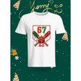 thumbnail image 1 of Fashion Christmas Style 67 Number Print Short Sleeve T-Shirt, Leisure Top Full of Festival Atmosphere 67T Christmas Element Full 67 Number Pattern T-Shirt, Comfortable and Versatile Festival Leisure, 1 of 6
