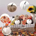 thumbnail image 5 of 12pcs Assorted Pumpkins Artificial Farmhouse Harvest Pumpkins For Fall Wedding Thanksgiving Decorat, 5 of 5