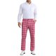 thumbnail image 2 of Pantalones de negocios de cuadros impresos para hombres INSPIRE CHIC 30 Rosa oscuro, 2 of 5