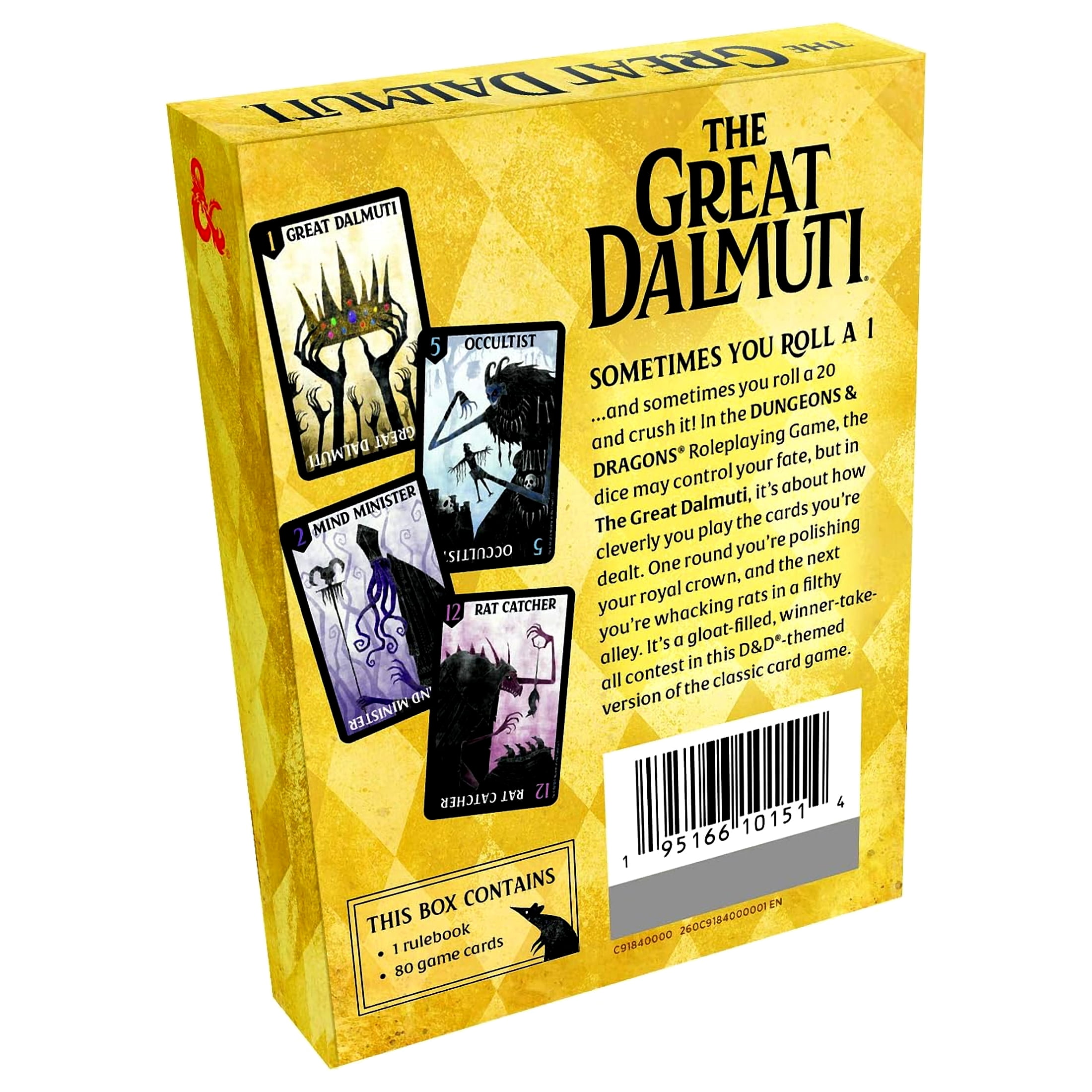 Wizards of the Coast The Great Dalmuti: Dungeons & Dragons | D&D Card Game | 4�8 Players | Ages 8+