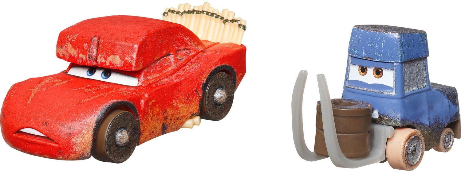 Disney and Pixar Cars 3 2-Pack McQueen & Dino Pitty, 1:55 scale Die-Cast