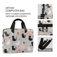 thumbnail image 4 of FORMRS 16" Laptop Bag Carrying Sleeve Case with Handle Travel Shoulder Briefcase, Gray Cartoon Pattern, 4 of 8