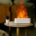 thumbnail image 2 of TOPCHANCES Flame Essential Oil Diffuser 150ML Air Humidifier Aromatherapy Machine for Home Bedroom Living Sleep Relax, DQ709-White, 2 of 8