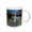 White, variant on 3drose, Iceland, Svartifoss Waterfall Basaltic Columns - Eu14 Rbe0255 - Ralph H. Bendjebar, 11oz Two-tone Red Mug