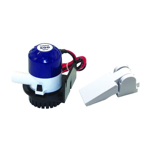 Shoreline Marine Bilge Pump with Auto-Float Switch 600 GPH 3/4 In.