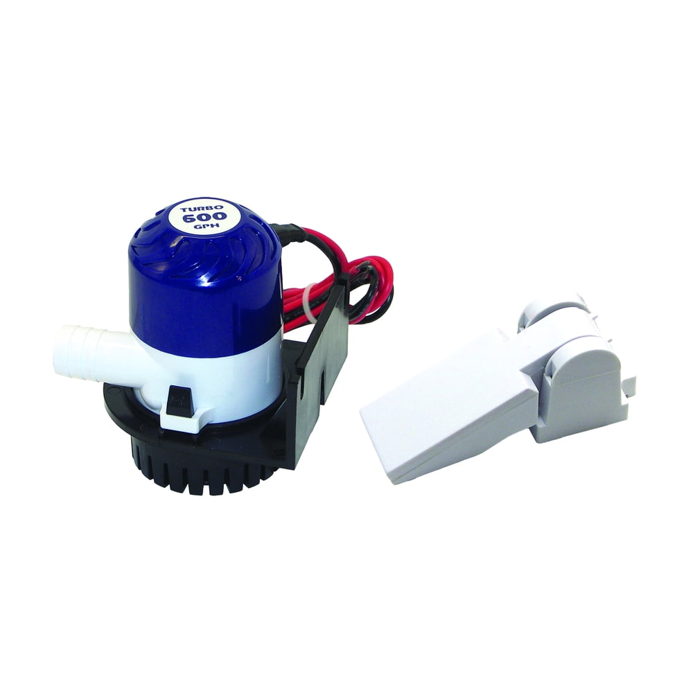 Shoreline Marine Bilge Pump w AutoFloat Switch 600 GPH 3/4 in