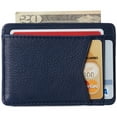 thumbnail image 3 of Alpine Swiss Men RFID Safe Minimalist Front Pocket Wallet Leather Thin Card Case, 3 of 7