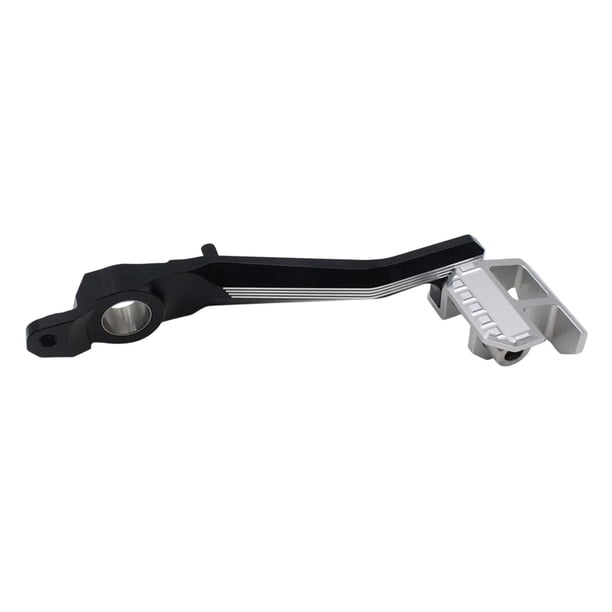 Palanca de pedal de freno trasero de motocicleta de aleación de aluminio mejorada, elegante y profesional Plata