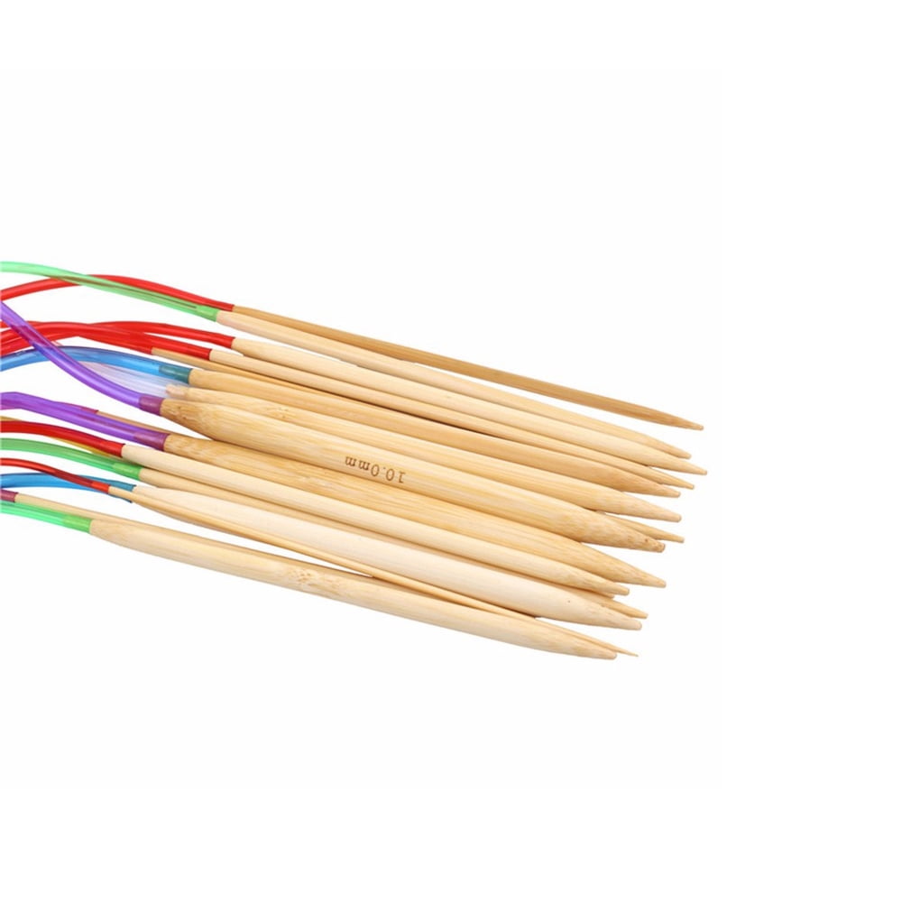 Circular Knitting Needles Set Multicolor Tube Bamboo Knitting Needles