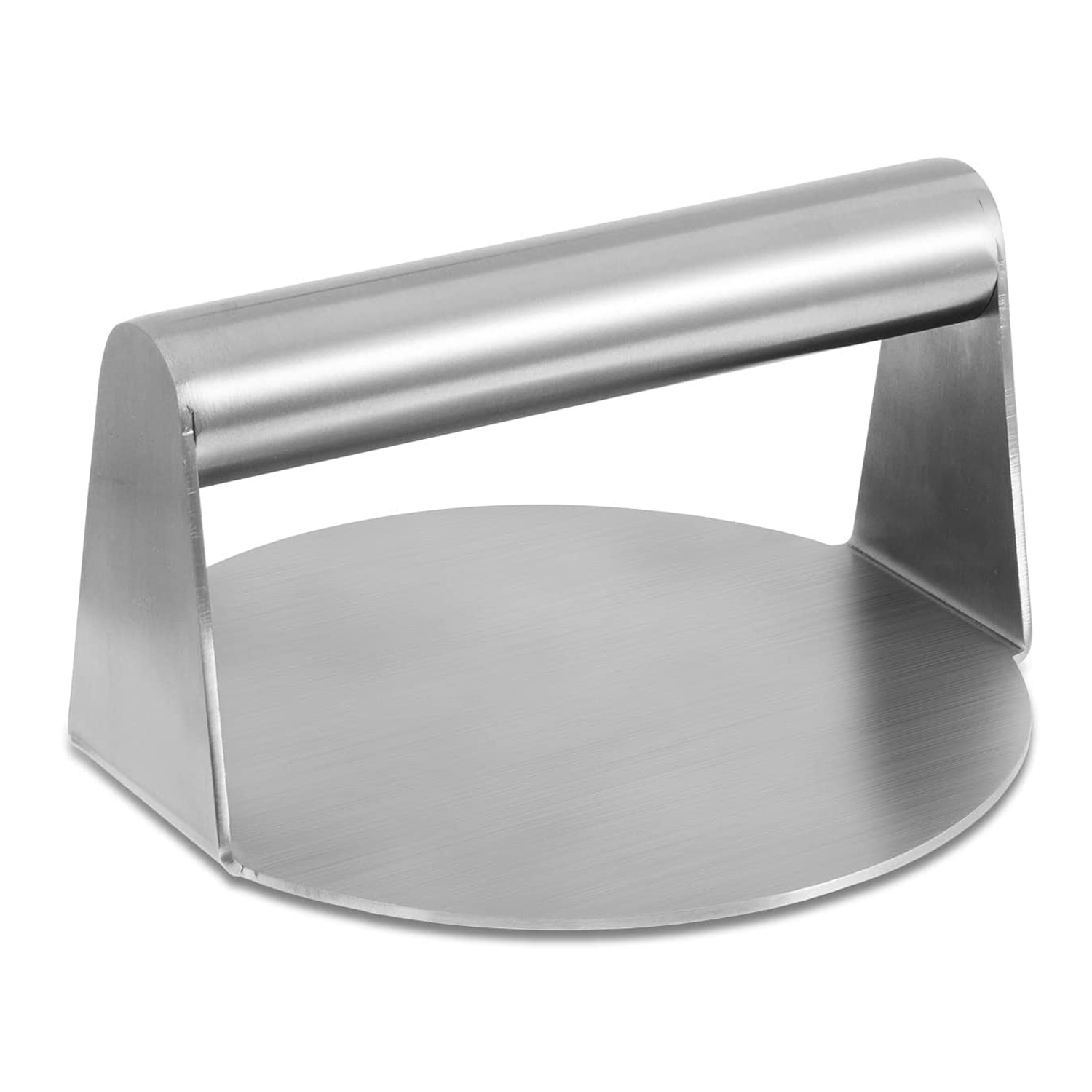 5.5" Round Bacon Press, Heavy Duty Grill Press Stainless Steel Kitchen