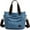Blue, variant on Women's Canvas Tote Purse Shoulder Crossbody Bag Small Handbag Multi-pocket Top Handle Work Bags
