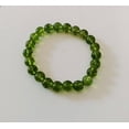 thumbnail image 3 of Natural Peridot 10mm Round Shape Smooth Cut Beads Stretchable Bracelet for Men & Women., 3 of 3