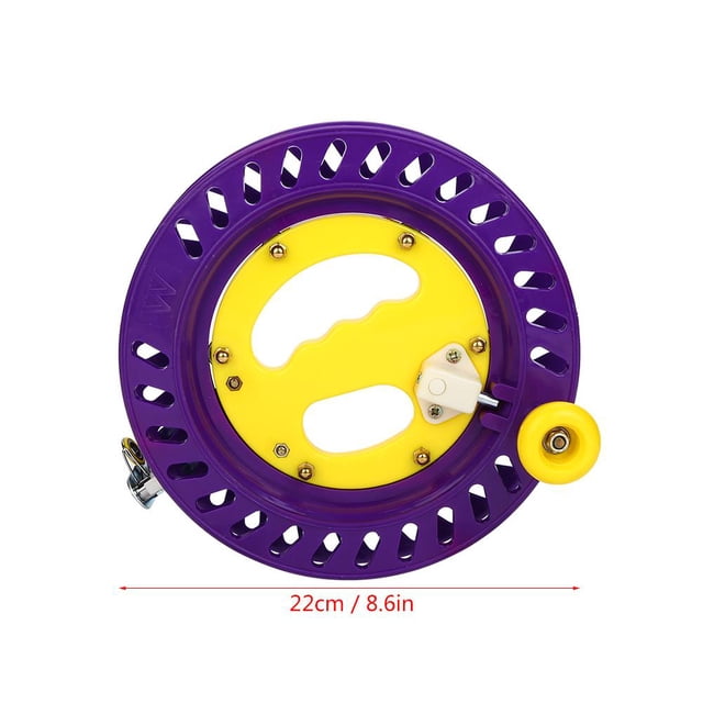 Qiilu Kite Reel, Line Winding Reel,22cm Durable Plastic Fishing Kite Line Spool Reel Wheel Holder Winding Tool Accessory
