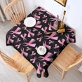 thumbnail image 2 of Pink Breast Cancer Square Tablecloth,Waterproof Square Table Cover,Wipeable Spillproof Washable Table Cover for Home Kitchen Party Decor 42"X42"(107x107cm), 2 of 6