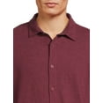 thumbnail image 4 of George Men’s Knit Button Down Shirt with Long Sleeves, Sizes S-3XL, 4 of 6
