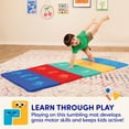 thumbnail image 4 of Battat Mini Gymnast's Mat with Foldable Multicolor S-M Design and Handle, Preschool Toy for Toddlers 3 years +, 4 of 9