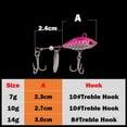 thumbnail image 6 of 2PC Long Shot Rotating Tail Vibration Bait Spinner Spoon Fishing Lures Jigs Tractor Leads Hard Face, 6 of 9