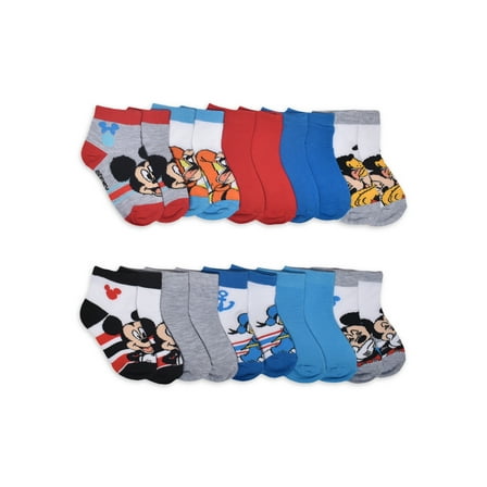 Character Toddler Ankle Socks, 10-Pack, Sizes 12M-5T