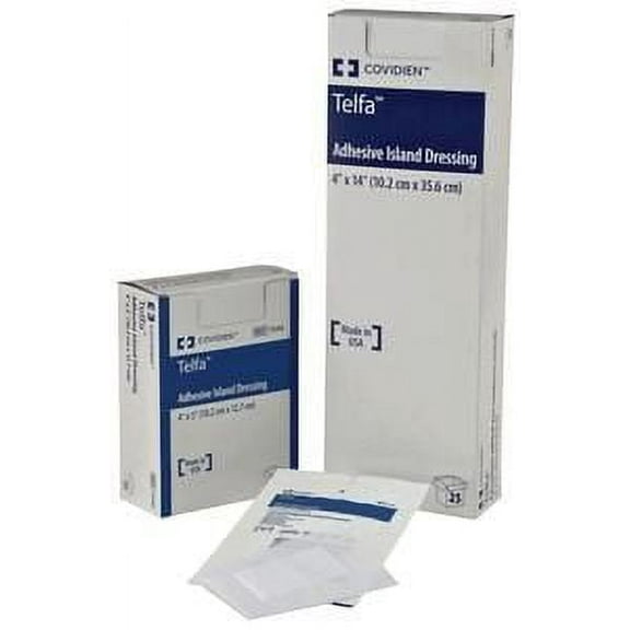 Telfa Adhesive Strip  2 X 3.75 Inch Nonwoven Rectangle White Sterile - Box of 50