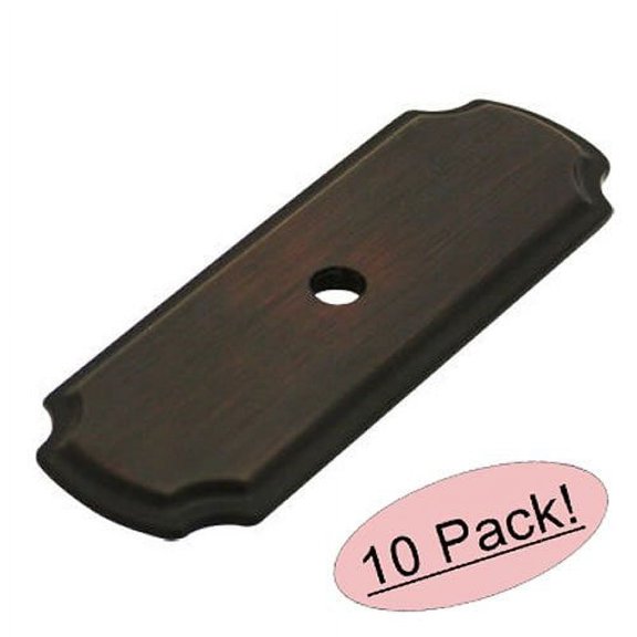 Cosmas B-112ORB 2-3/4" Oil Rubbed Bronze Cabinet Hardware Knob Backplate10 Pack