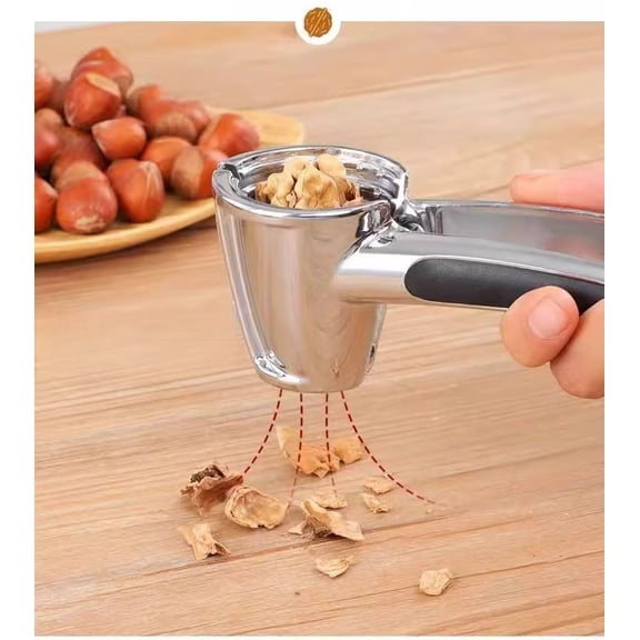 Vruelia Quick Nut Cracker- Pecan, Walnuts, Hazelnut Nutcracker Aluminum Alloy Sheller Nut Opener Kitchen Plier With Non-Slip Handle