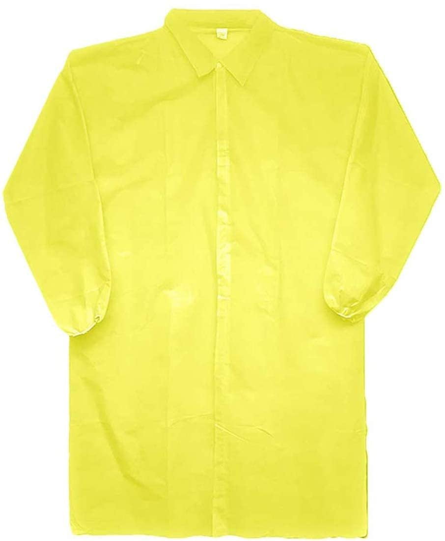 yellow lab coat