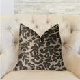 thumbnail image 2 of Plutus Lustrous Leaves Gray Luxury Throw Pillow 22"L x22"W, 2 of 3