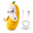 Banana-style#B2, variant on Stuffed Banana Doll, Touch Activated Musical Sensory Plush Toy with Sounds, Soft Fruit Shape Interactive Gift, Batteries Not Included