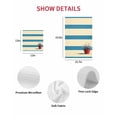 thumbnail image 7 of Beige Blue Striped Daisy Kitchen Dish Towels for Drying Dishes Set of 3, Farmhouse Vintage Flowers Waffle Weave Microfiber Hand Tea Bathroom Towels Quick Dry & Absorbent Towel 12x12, 7 of 7