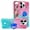 Powder Blue, variant on CCSmall for Apple iPhone 16 Pro Max Cute Case with Kickstand for Girls Women, Liquid Glitter Sparkle Bling Phone Case Gradient Floating Quicksand Cover for iPhone 16 Pro Max JB Purple Navy